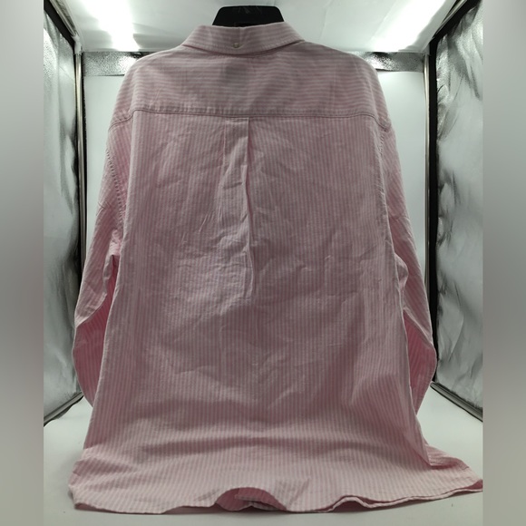 GAP Long Sleeve Oxford Button Down Shirt - Pink Striped - Picture 4 of 9